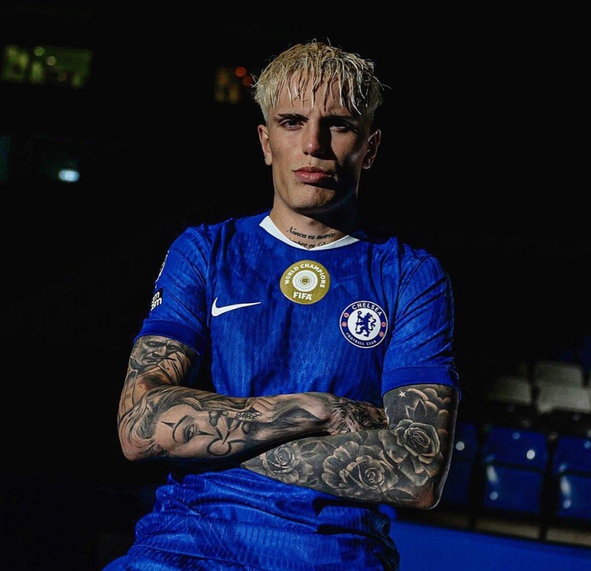 Garnacho là sự bổ sung chất lượng cho hàng công của Chelsea. (Ảnh: Nền tảng X) Garnacho của Chelsea