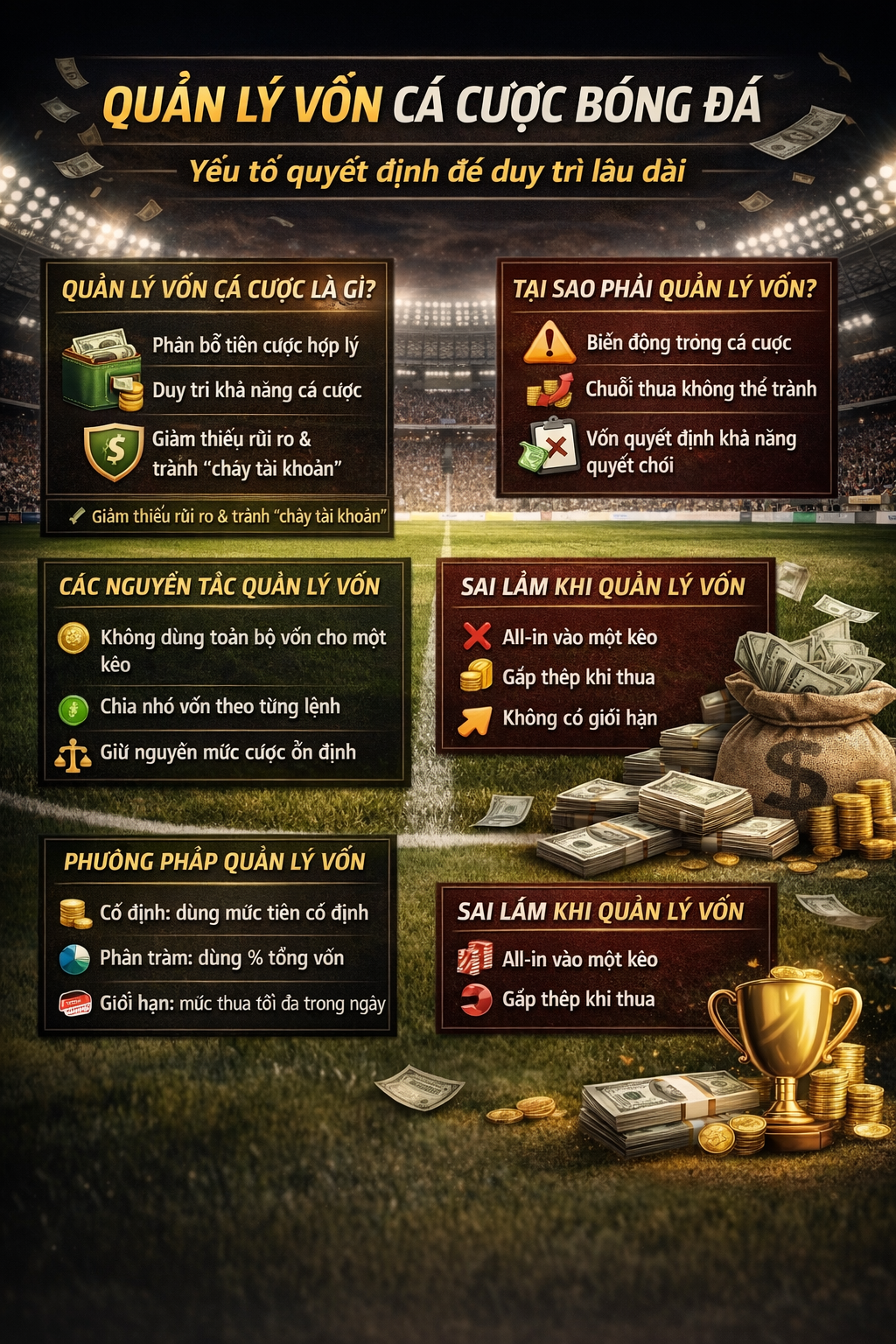 Quản lý vốn cá cược hiệu quả